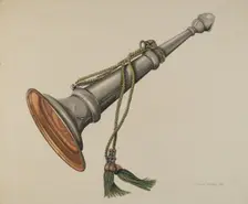 Fire Marshall Trumpet, c. 1939. Creator: Thomas Dooley