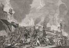 Fire of Moscow on 15th September 1812 (The French in Moscow), 1812-1823. Creator: Cardelli, Salvatore (active 1800s)