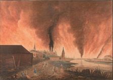 Fire of Moscow on 15th September 1812 (The French in Moscow), 1812