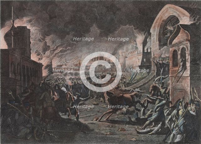 Fire of Moscow on September 1812 (The French in Moscow), 1818.