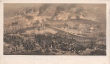 Fire of Sevastopol. Retreat of the Russians on the North Coast, 1855. Creator: Benoist, Philippe (1813-1885)