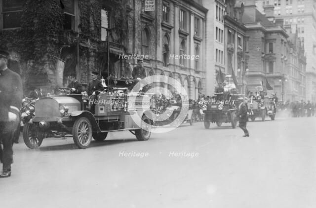 Fire parade, 1913. Creator: Bain News Service.