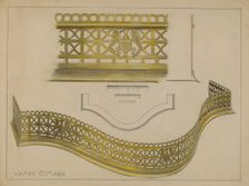 Fire Rail, c. 1936. Creator: James O'Mara