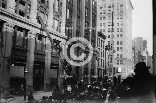 Fire rescue work, 1912. Creator: Bain News Service.