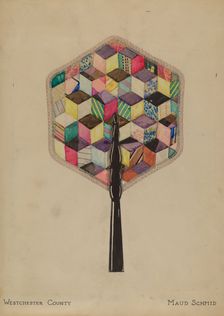 Fire Screen, 1935/1942. Creator: Maud Schmid