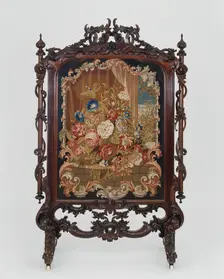 Fire Screen, c. 1855. Creator: Unknown