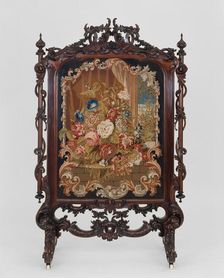 Fire Screen, c. 1855. Creator: Unknown