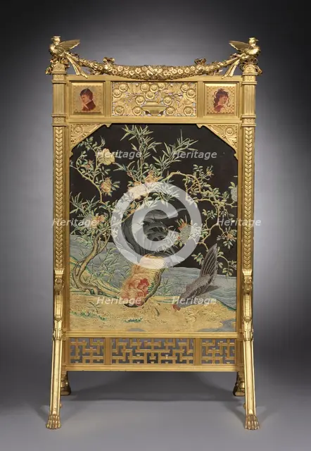 Fire Screen, c. 1878-80. Creator: Herter Brothers (American), firm of.