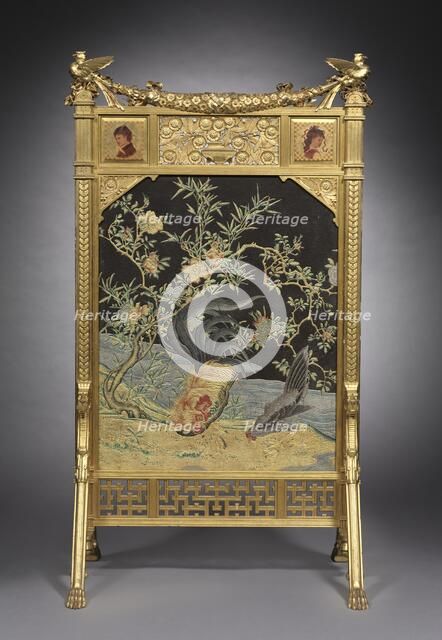 Fire Screen, c. 1878-80. Creator: Herter Brothers (American), firm of.
