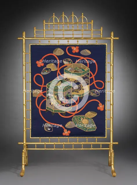 Fire Screen, c. 1870-1880. Creator: Unknown.