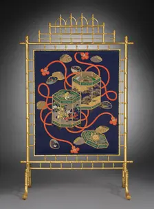 Fire Screen, c. 1870-1880. Creator: Unknown