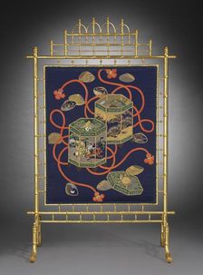 Fire Screen, c. 1870-1880. Creator: Unknown