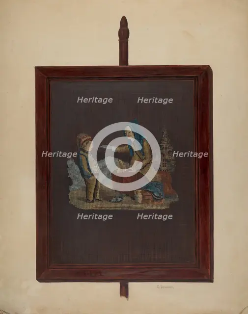 Fire Screen, c. 1937. Creator: Charles Bowman.