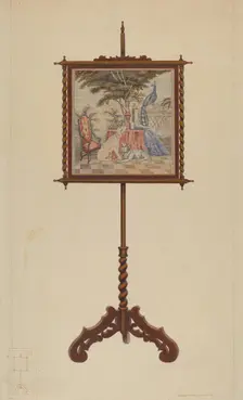 Fire Screen, c. 1938. Creator: Vincent P. Rosel