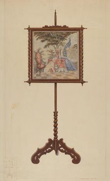 Fire Screen, c. 1938. Creator: Vincent P. Rosel