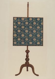 Fire Screen, c. 1941. Creator: Rolland Livingstone