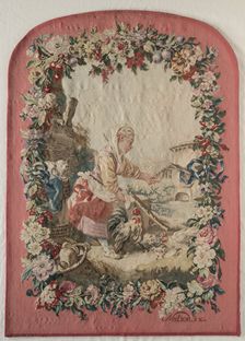 Fire Screen Panel and Frame , c. 1775. Creator: Gobelins (French); Jean-Baptiste Marie Hüet (French, 1745-1811), after a design by ; Maurice Jacques (French, 1712-1784), after a design by