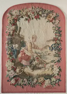 Fire Screen Panel, c. 1775. Creator: Jacques Neilson; Gobelins (French); Jean-Baptiste Marie Hüet (French, 1745-1811), after a design by ; Maurice Jacques (French, 1712-1784), after a design by