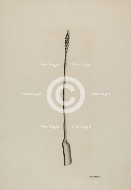 Fire Shovel, c. 1941. Creator: Eva Perry.