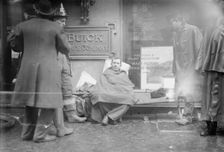 Fireman overcome -- subway fire, 1/6/15, 1915. Creator: Bain News Service