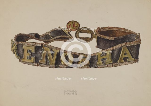 Fireman's Belt, 1938. Creator: George Bobholz.