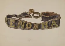 Fireman's Belt, 1938. Creator: George Bobholz