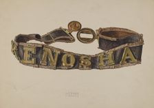 Fireman's Belt, 1938. Creator: George Bobholz
