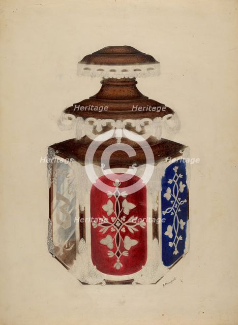 Fireman's Candle Lamp, c. 1940. Creator: Raymond Manupelli.