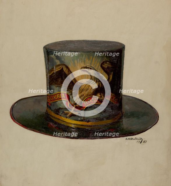 Fireman's Hat, 1937. Creator: Eugene Shellady.