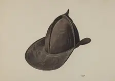 Fireman's Hat, 1938. Creator: Robert Tardiff