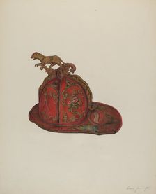 Fireman's Hat, c. 1937. Creator: Harry Jennings