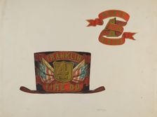 Fireman's Hat, c. 1937. Creator: Helen Bronson