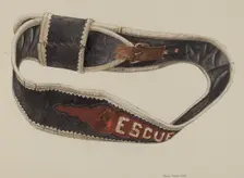 Fireman's Life Belt, 1938. Creator: Alfonso Moreno