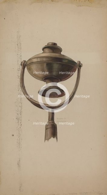 Fireman's Torch, c. 1937. Creator: Elmer G Anderson.