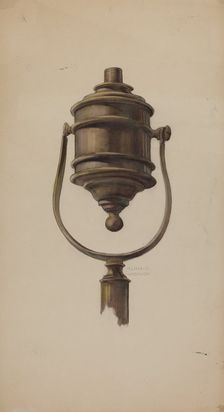 Fireman's Torch, c. 1937. Creator: Elmer G Anderson