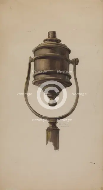 Fireman's Torch, c. 1937. Creator: Elmer G Anderson.