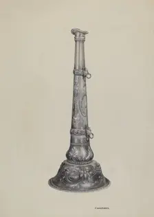Fireman's Trumpet, c. 1937. Creator: Florence Hastings