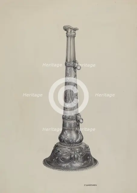 Fireman's Trumpet, c. 1937. Creator: Florence Hastings.