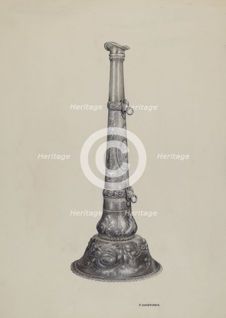 Fireman's Trumpet, c. 1937. Creator: Florence Hastings.