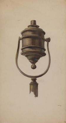 Fireman's Torch, c. 1937. Creator: Elmer G Anderson
