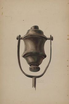 Fireman's Torch, c. 1937. Creator: Elmer G Anderson