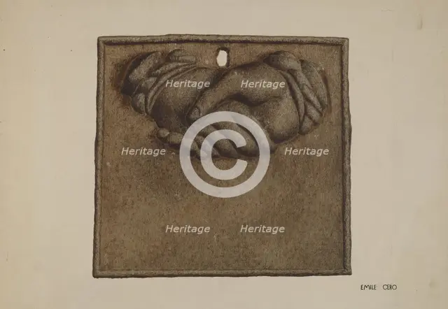 Firemark, 1935/1942. Creator: Emile Cero.