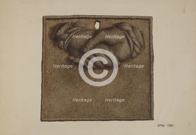 Firemark, 1935/1942. Creator: Emile Cero.