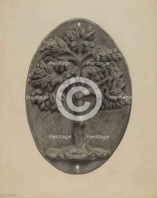 Firemark, 1935/1942. Creator: Milton Grubstein.