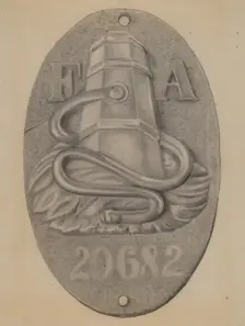 Firemark, c. 1936. Creator: Grace Halpin