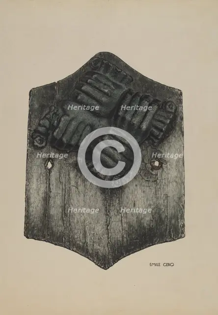 Firemark, c. 1937. Creator: Emile Cero.