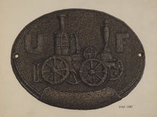 Firemark, c. 1937. Creator: Emile Cero