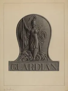 Firemark, c. 1937. Creator: Herman Bader