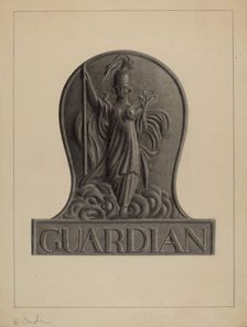Firemark, c. 1937. Creator: Herman Bader