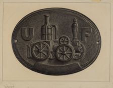 Firemark, c. 1937. Creator: Herman Bader